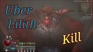 Diablo 4  Uber Lilith Necromancer Kill