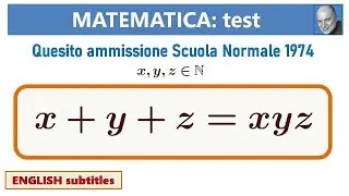 Ammissione Scuola Normale 1974 - quesito 4