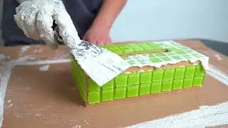 ¿Cómo hacer una bandeja con malla de vidrio?