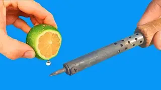 Just Put lemon On Your Electrical Soldering Iron And Admire Results
