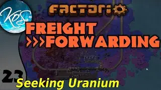 Factorio Freight Forwarding Mod 23 - NUCLEAR ISLAND - Ships, trains! - Let's Play