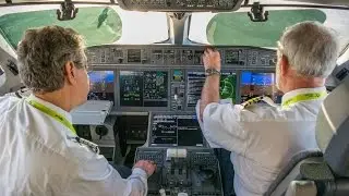 airBaltic CS300 FIRST FLIGHT in Vilnius.