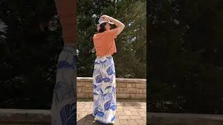 Thrifted sheet into perfect summer pants #sewing #fashion #diy