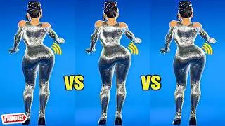 Fortnite Kim Kardashian Skin Party Hips 1 Hour Version Thicc 🍑😘 Subtle Silver Style 😍 Zoomed In 😜 4K