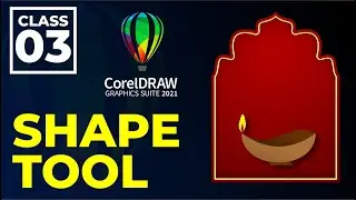 CorelDraw Tutorials | Class 3 | Shape Tool in Hindi/Urdu
