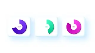 Creating Claymorphism Rounded Progress Bar | Animated Progress Bar