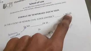 FORMAT OF TEMPORARY INJUNCTION #LEGALDRAFTING #LAW