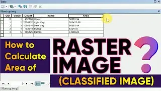 How to Calculate Area of Raster Image (Classified Image) | How to Calculate Raster Area in ArcGIS