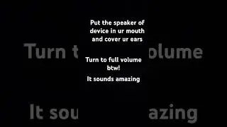 I tried it it sounds so cool!!!