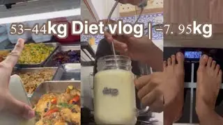 53-44kg Diet Vlog | -7.95kg, Intermittent Fasting 16:8