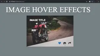 Image hover effect using CSS and HTML