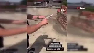 14 Yaşındaki Çocuk Havaya Defalarca Ateş Açtı