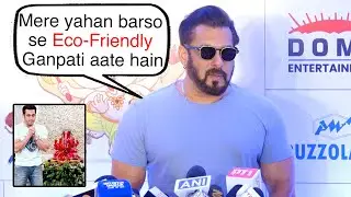 Salman Khan talks about Eco-Friendly Ganesh Idol at Ganpati exhibition | Ganesh Chaturthi