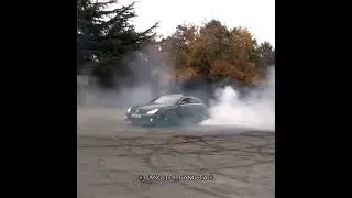 Mercedes CLS drift burnout  