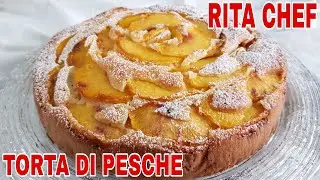 PEACH CAKE🍑RITA CHEF | Soft and delicious.