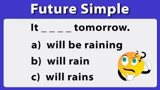 Future Simple Quiz | Gap Filling Test | Grammar Test