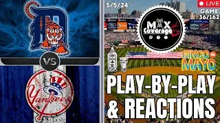 🔴LIVE Detroit Tigers vs New York Yankees - Play-By-Play & Reactions (5/5/24)