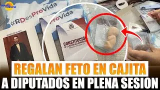 ¡EN PLENA SESIÓN! A DIPUTADOS LES REGALAN FETO EN CAJITA  - EN VIVO