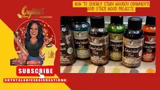 How to quickly stain wood projects and ornaments