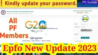 ❗Kindly update your password || Epfo New Update 2023 || It's Mandatory All PF Members 