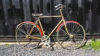 BIKE RESTORATION adding disk brakes, a derailleur, internal cable, repainting and rebuilding a bike.