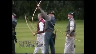 clout and standard arrow shoot - british longbow society Meriden 2001