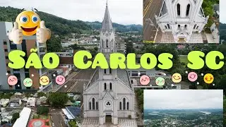 São Carlos SC com lindas imagens da igreja São Carlos Borromeu(4k)