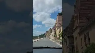 Driving into Beynac, France