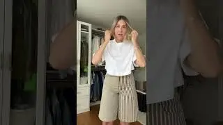How To Style Bermuda Shorts #fashionover40