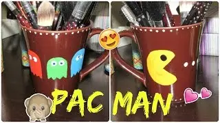 DIY: Porta pincéis do PAC MAN