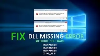 How To Any Problem Fix .Dll File Missing Error