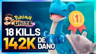 Lapras ATROPELA os Inimigos! 140k+ de Dano! Pokemon Unite Lapras Gameplay