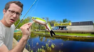 Dollar General FISHING LURE Challenge Can It Really Catch Fish?