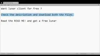 Get Lunar Client for absolutely free !! No Cap. Easiest way to get lunar