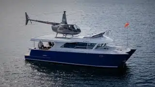 The Smallest Yacht With Helipad