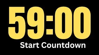 59 Minute Timer │ Countdown Timer 59 Minute │ Silent Timer
