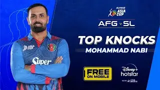 Asia cup 2023 | AFGvsSL | Mohammad Nabi | DisneyPlus Hotstar