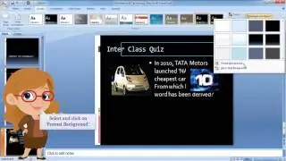 MS PowerPoint 2007-  Picture or Texture Fill