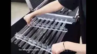 Clear Crystal Singing Harp #crystalharp #singingbowlmeditation #crystalsingingbowls  #singingpyramid