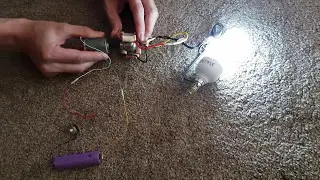 AC Electric generator using copper wire and permanent magnet  - 11 W  bulb test