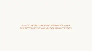 College and County - How to replace a battery in a smoke alarm