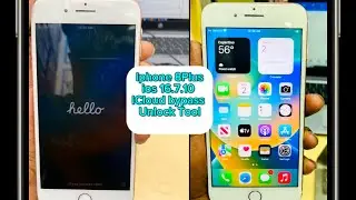 Iphone 8/8plus Bypass ios 16.7.10 free iCloud Hello Screen Bypass by Unlocktool Same Method iphone X