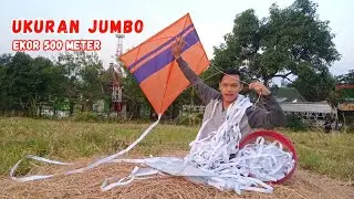 BERMAIN LAYANGAN EKOR TERPANJANG 500 METER TERBANG TINGGI !!! PART 2