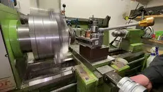 lathe machine facing operation #lathemachine #machinist