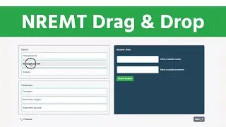 NREMT New Questions: Drag and Drop