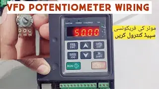 VFD potentionmeter wiring programing installation
