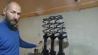 Sagging springs of the Subaru Forester SG5 strut.
