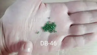 Overview of beads Miyuki Delica size 11. Materials for beading, peyote stitch, loom stitch.