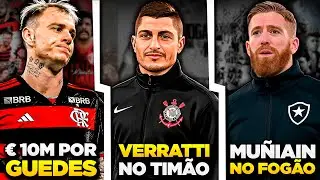 VERRATTI JOGADOR DO CORINTHIANS | Muñiain no Botafogo | Roger Guedes no Flamengo - Mercado da Bola
