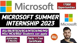 Microsoft Internship|Microsoft Summer Internship|Microsoft Research Internship #microsoftinternship